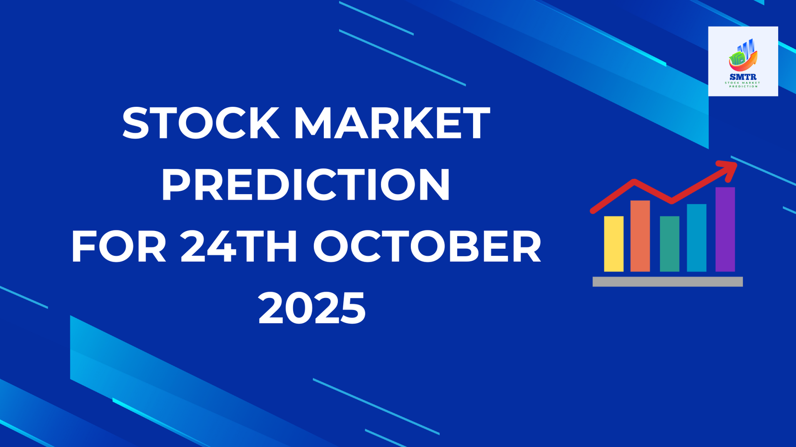 Stock Market Prediction for 24th October 2025 with vector graphics illustration